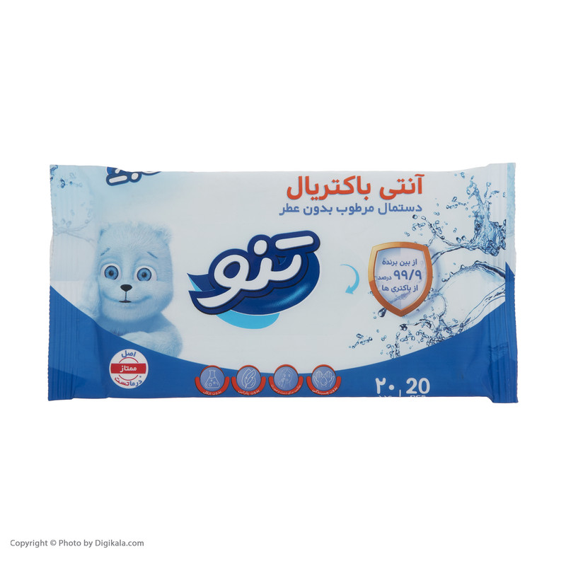 تنو مرطوب آنتي باكتريال 20 برگي